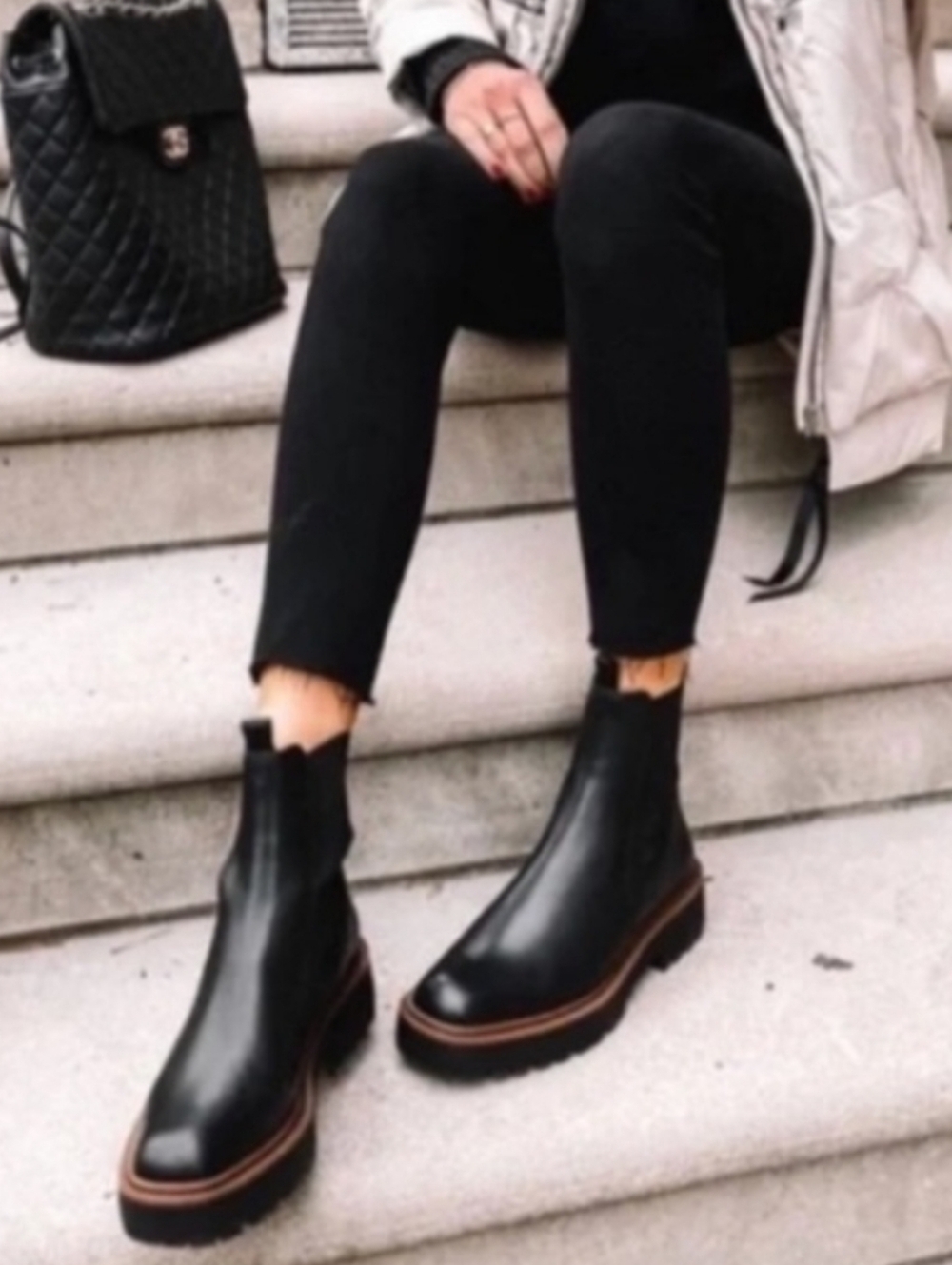 Sam Edelman Laguna Chelsea Leather Boots Size 8.5 - Picture 7 of 9